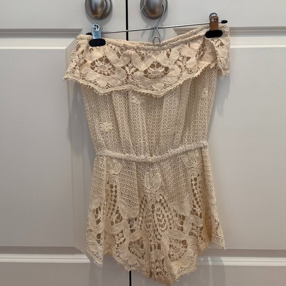 Eberjey Lace Bathing suit Cover-up Romper - Picture 3 of 4